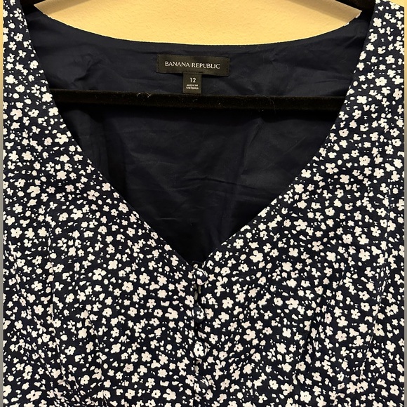 Banana Republic Blue Dress Size 12 - Picture 2 of 3